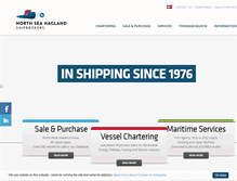 Tablet Screenshot of north-sea-shipbrokers.dk